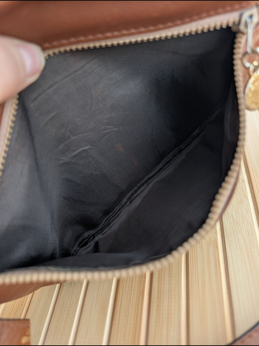 Vintage Celine Paris Brown Leather  Shoulder/ short Crossbody Bag Made in Italy - Picture 11 of 16